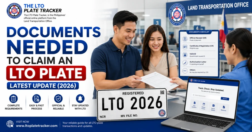 Documents Needed to Claim an LTO Plate Latest Update (2026)