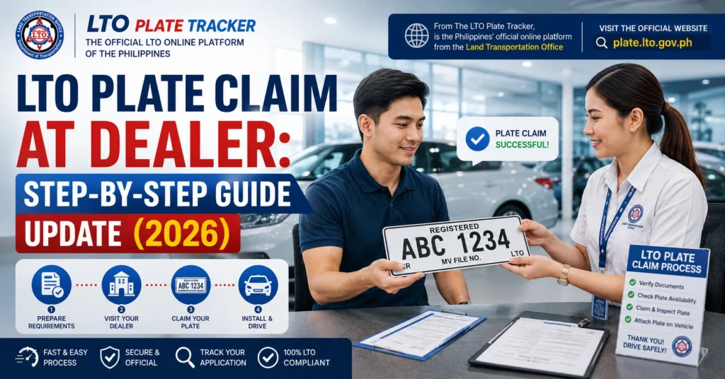 LTO Plate Claim at Dealer: Step-by-Step Guide Update (2026)