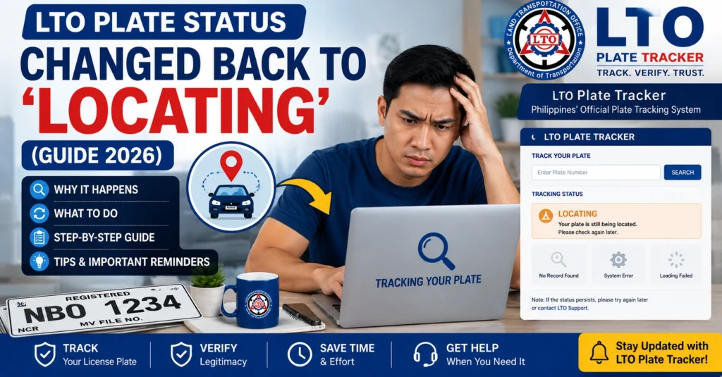 LTO Plate Status Changed Back to Locating: (Guide 2026)