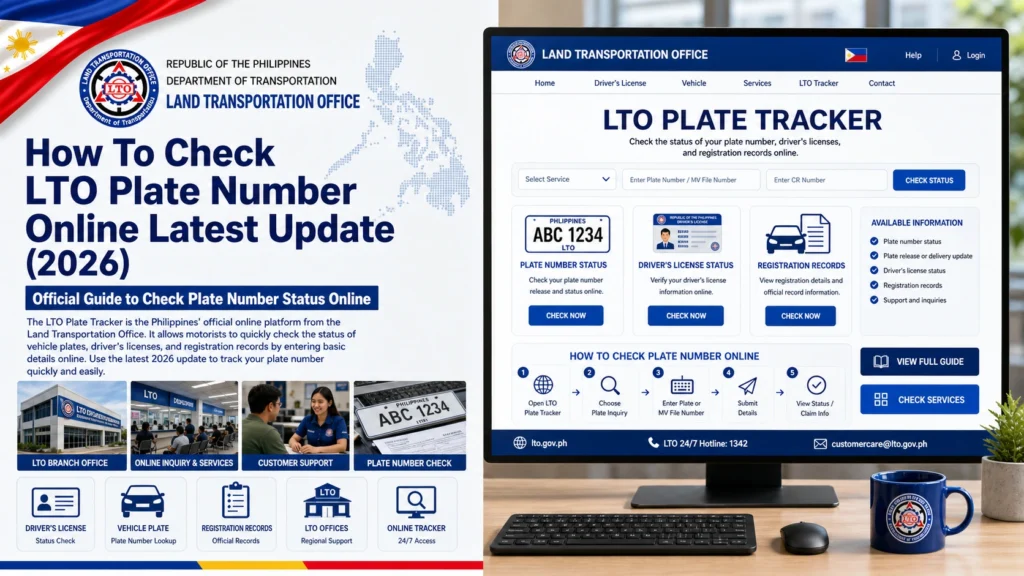 How to Check LTO Plate Number Online