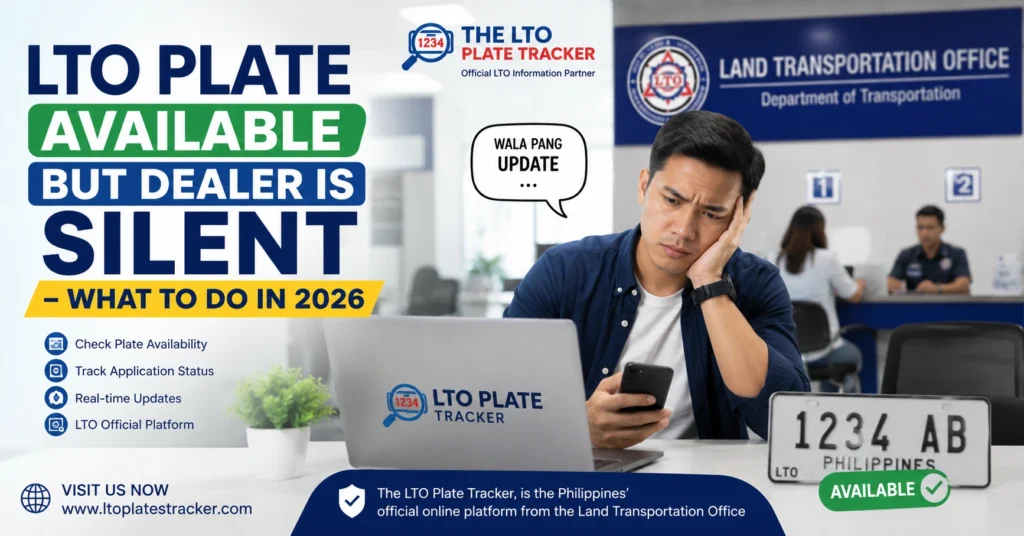 LTO Plate Available but Dealer Is Silent – What to Do in 2026