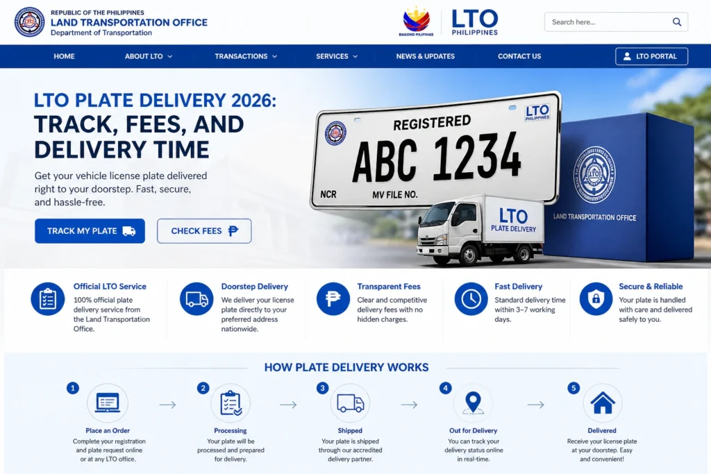 How to Track LTO Plate Delivery Online
