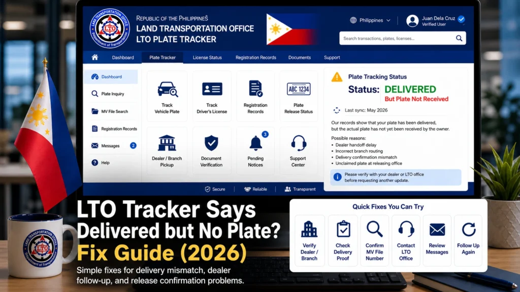 Step-by-Step Fix for Missing LTO Plate Delivery