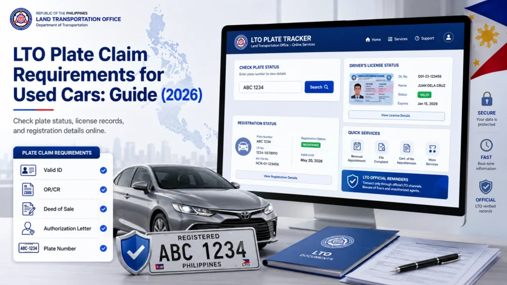 Steps to Claim Your Used Car Plate
