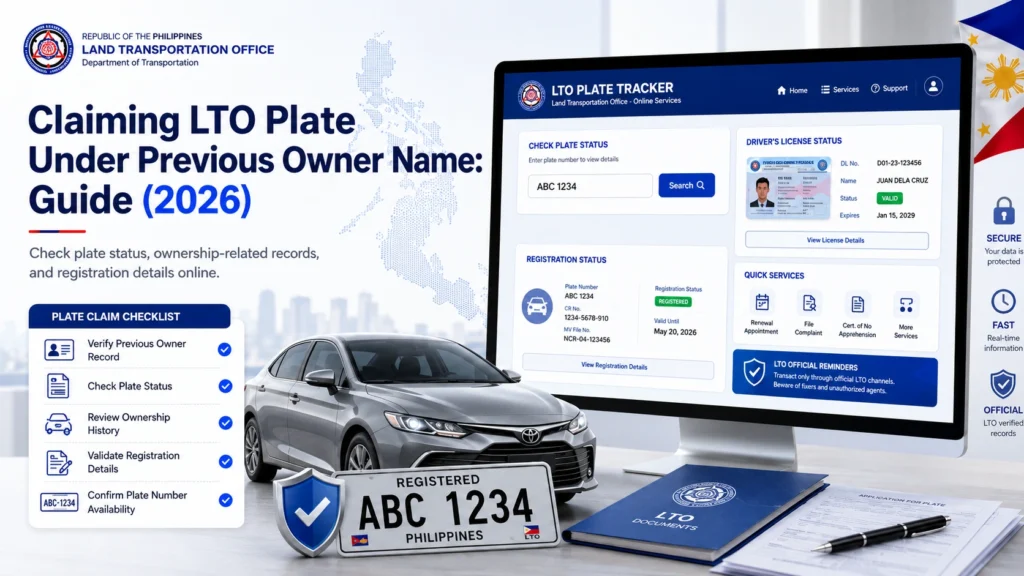 Steps to Claim the Plate