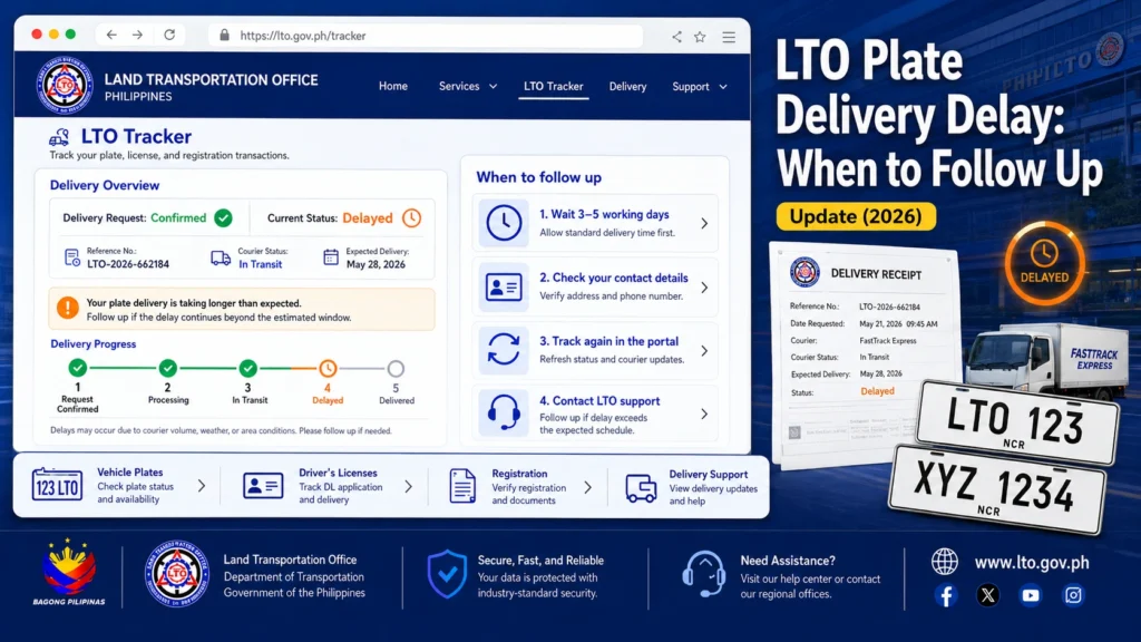 How to Track Your LTO Plate Delivery