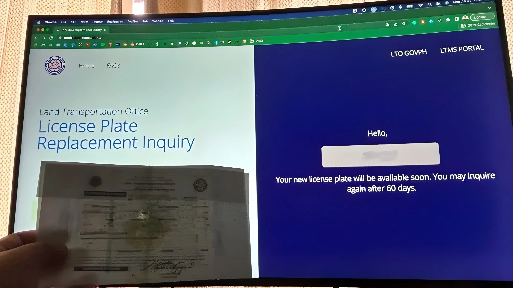 Step-by-Step Process for Claiming and Applying for an LTO Plate Replacement (2026)