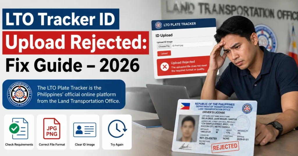 LTO Tracker ID Upload Rejected: Fix Guide – 2026