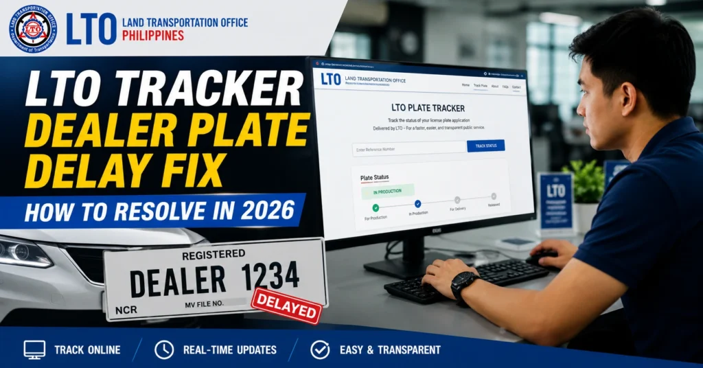 LTO Tracker Dealer Plate Delay Fix – How to Resolve in 2026